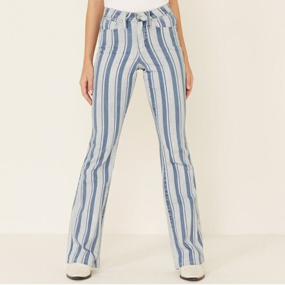 Shyanne Women's Stripe Bootcut Jeans Size 27 - Picture 1 of 9